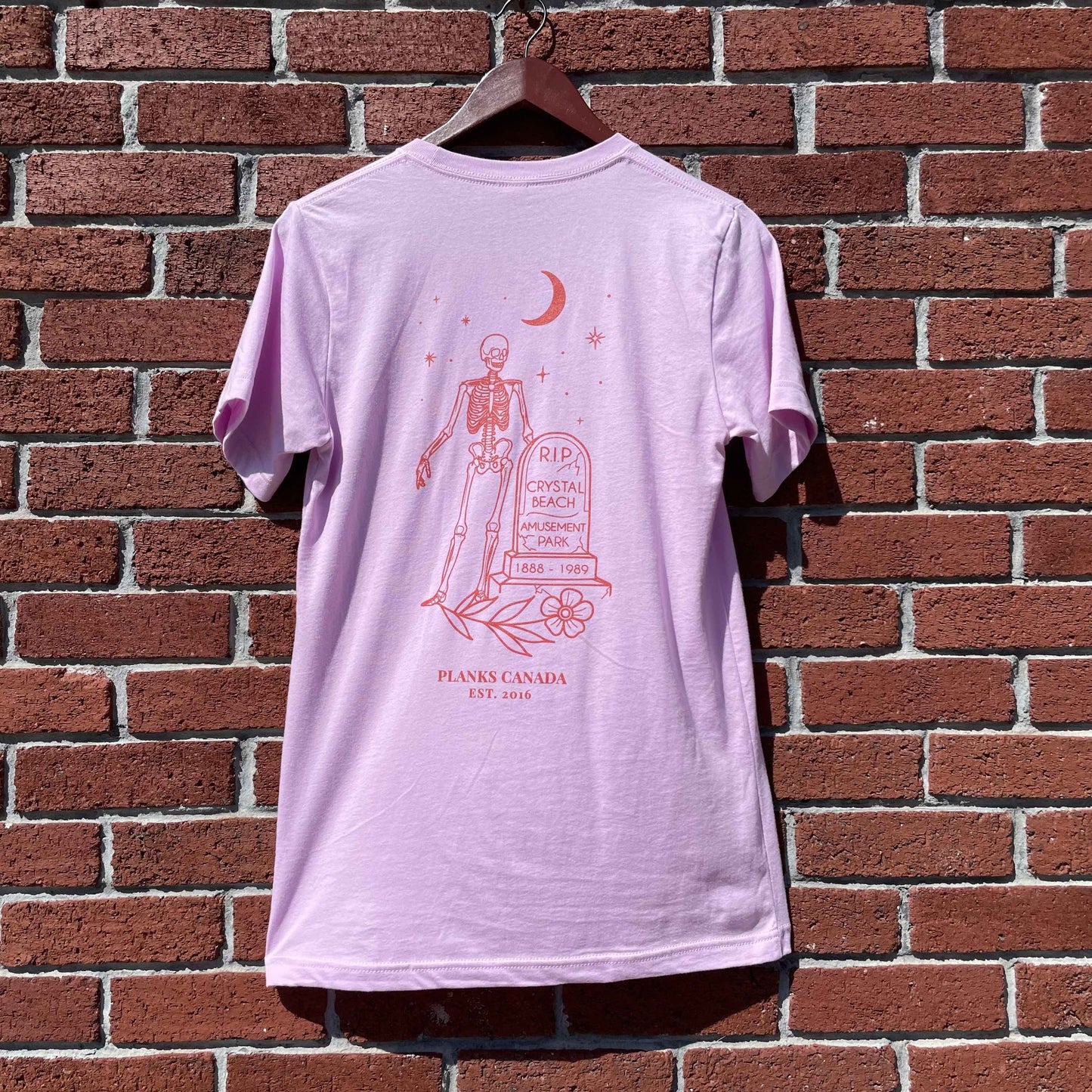John E. RIP Crystal Beach Amusement Park Tee - Pink