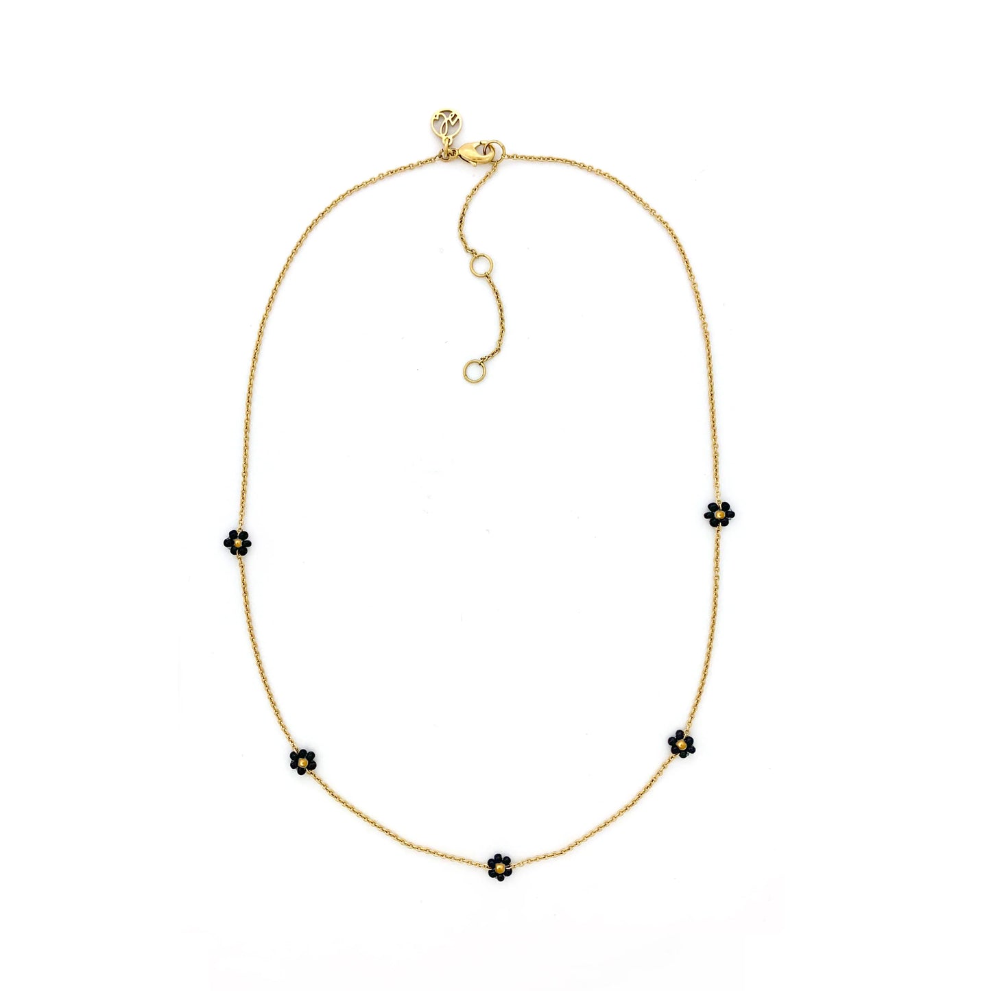 Josey Necklace - Black Daisy