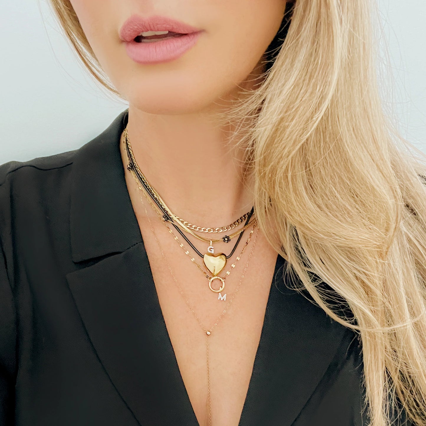 Josey Necklace - Black Daisy