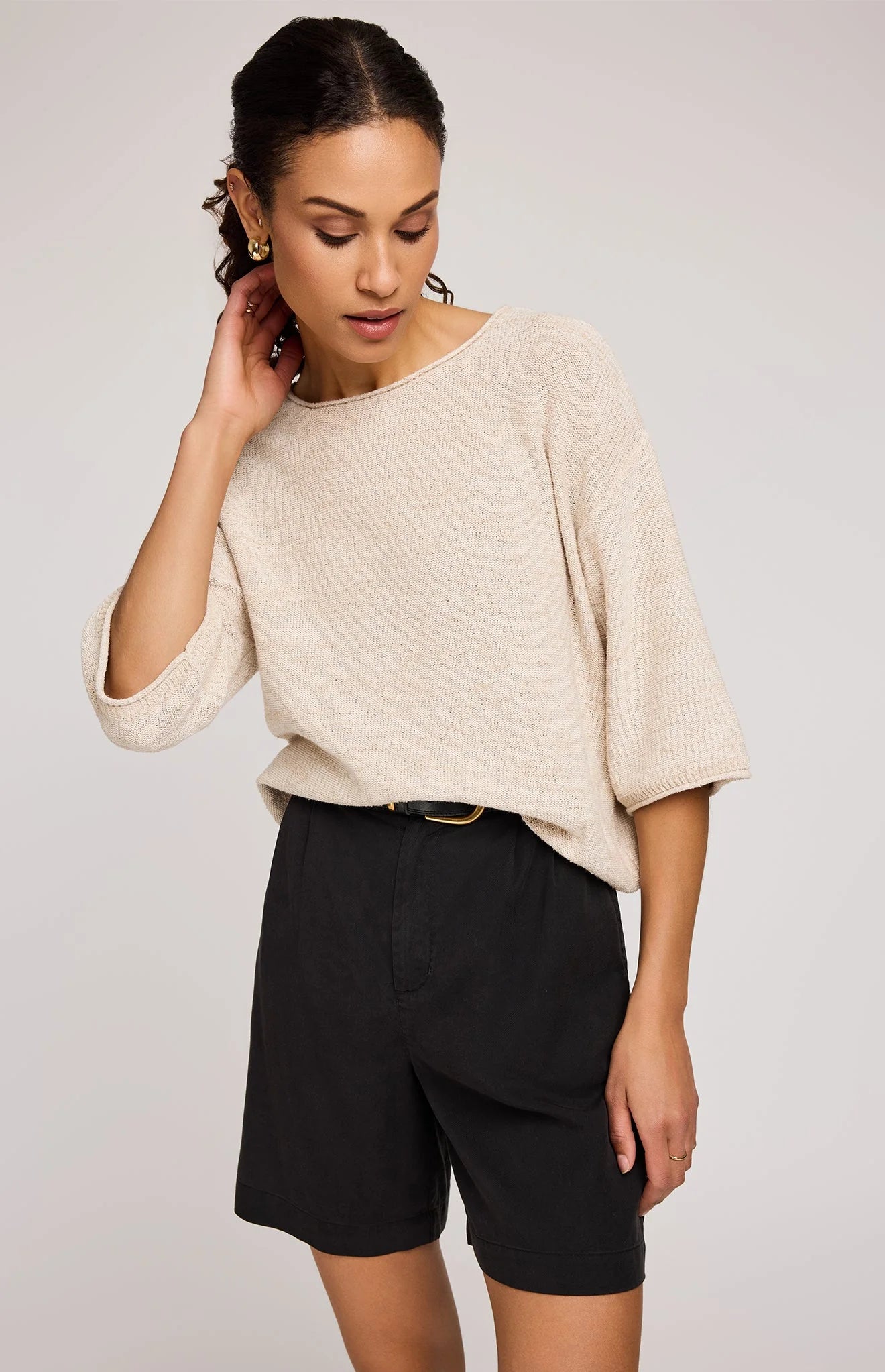 Kerrigan Knit Sweater - Heather Bone