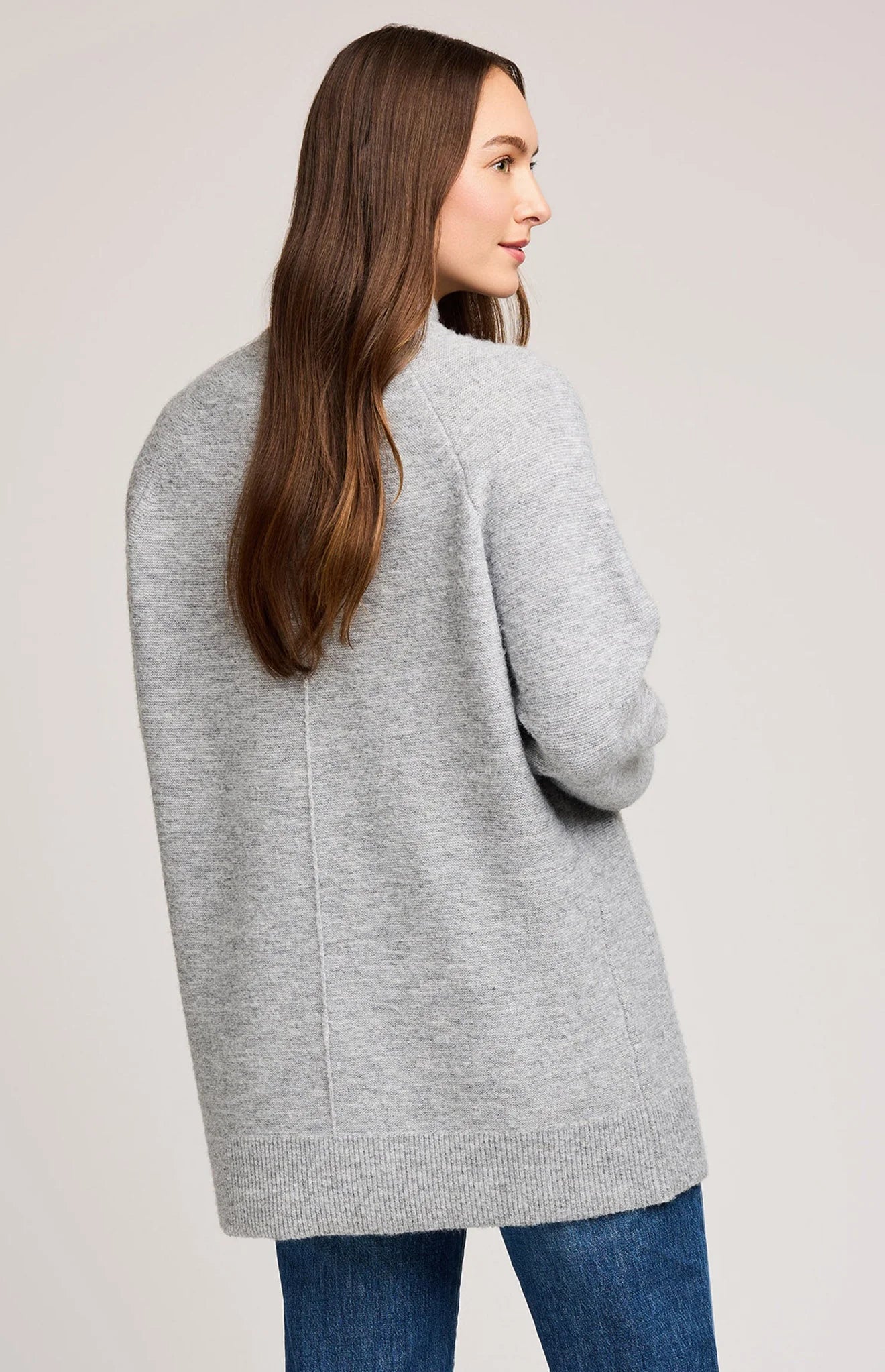 Lena Tunic Sweater - Heather Grey