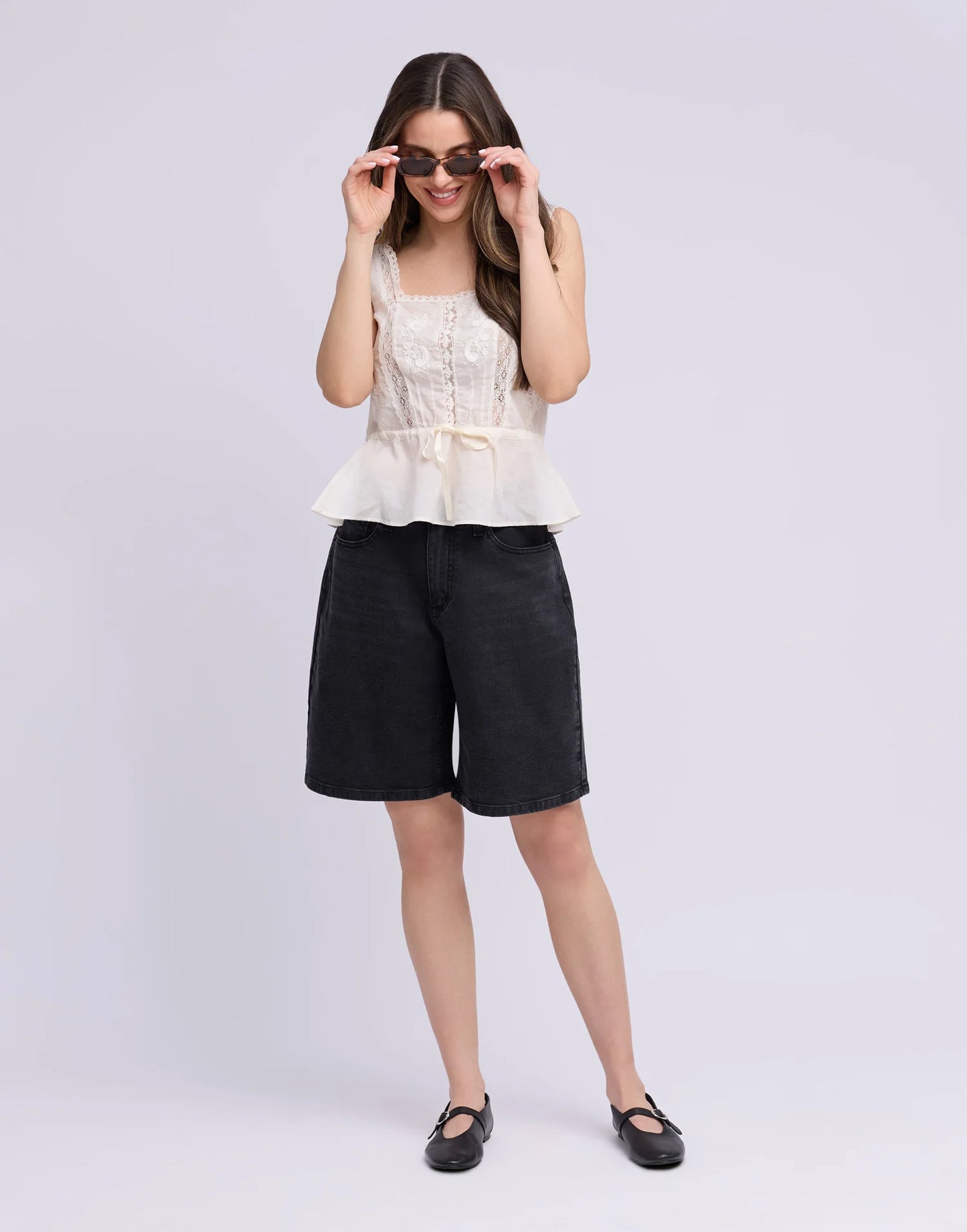 Lily Wide Jorts - Classic Rise - Seren