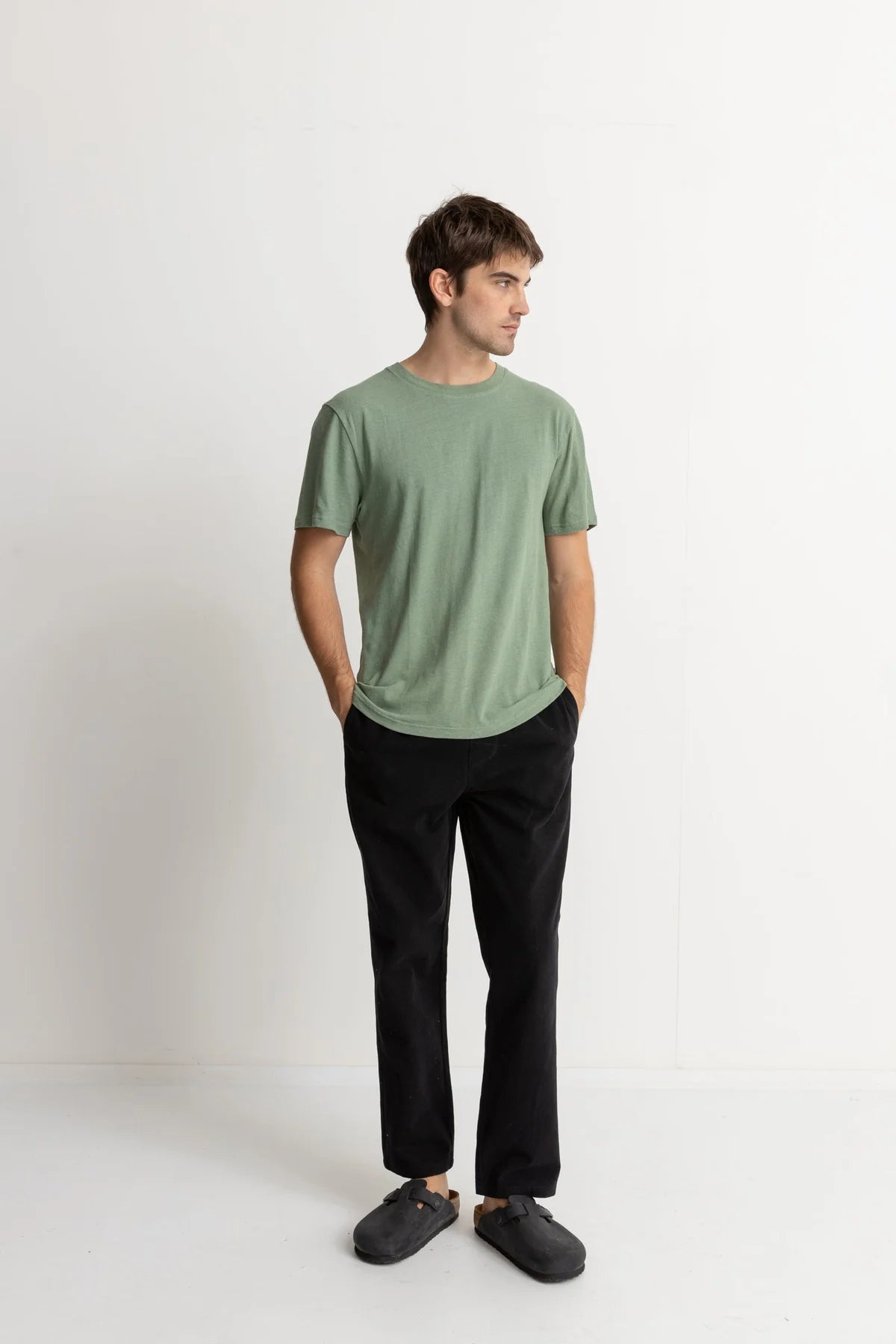 Linen Ss Tee - Seafoam