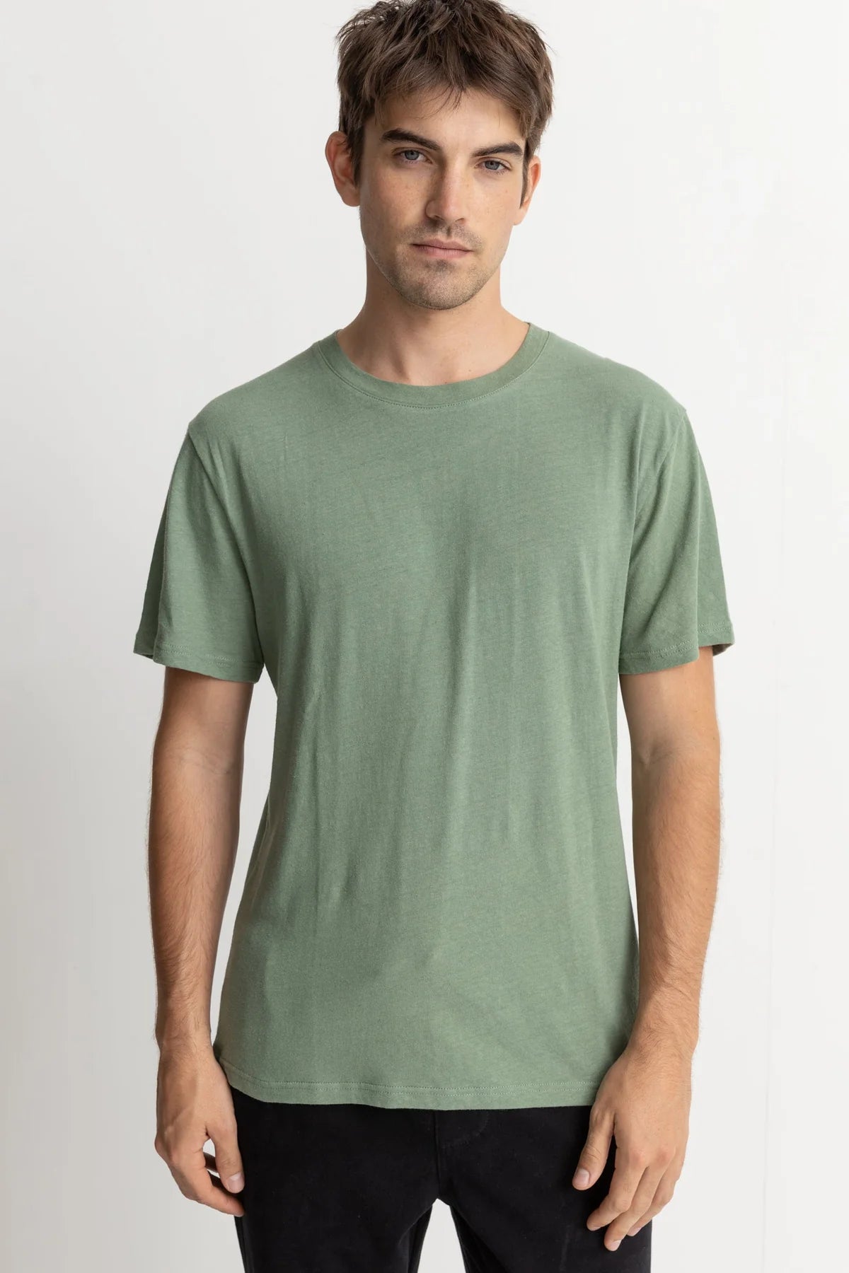 Linen Ss Tee - Seafoam