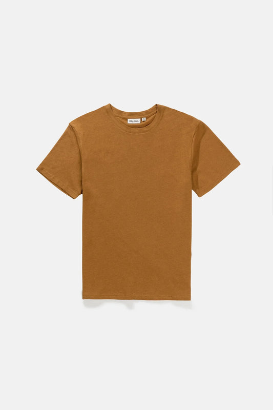 Linen Ss Tee - Tobacco
