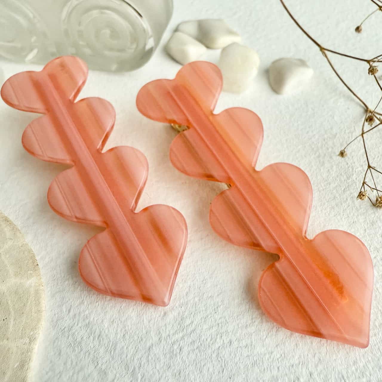 Love is a Battlefield Quadruple Heart Duckbill Hair Clip in Hermosa