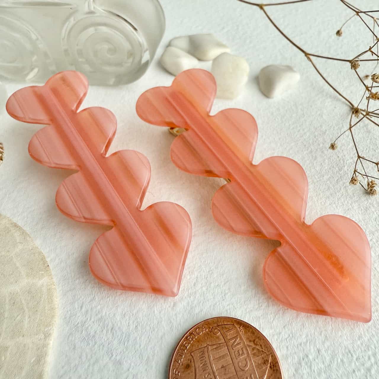 Love is a Battlefield Quadruple Heart Duckbill Hair Clip in Hermosa