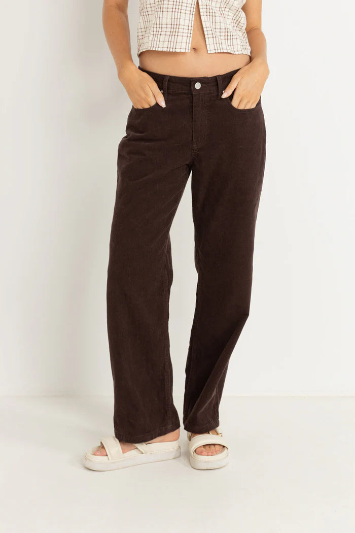 Lula Low Rise Pant - Chocolate