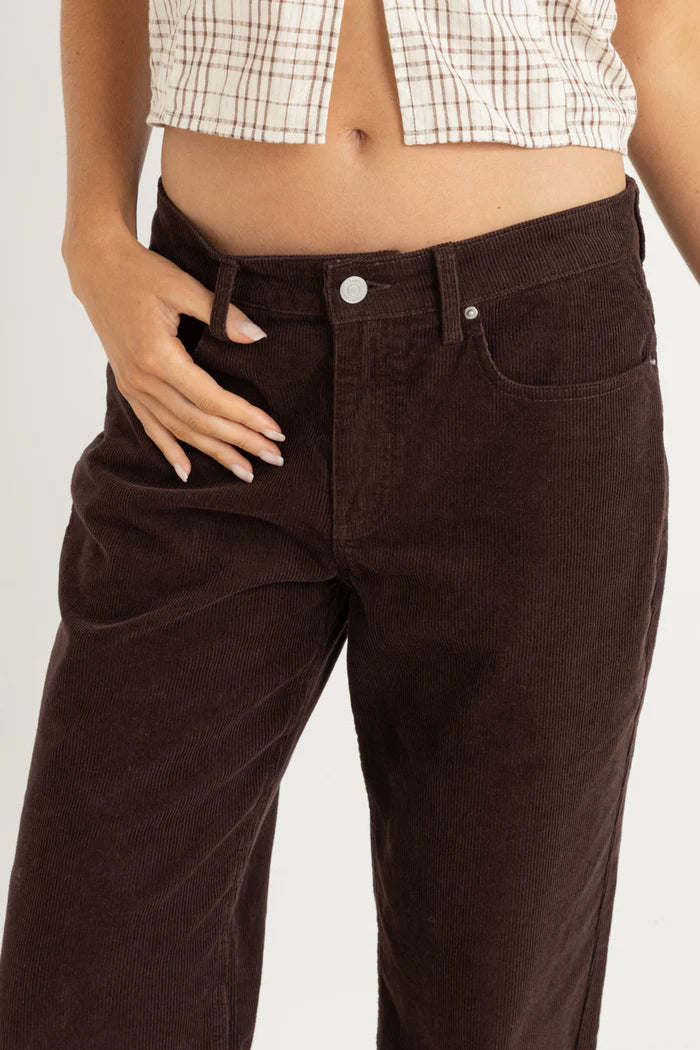 Lula Low Rise Pant - Chocolate