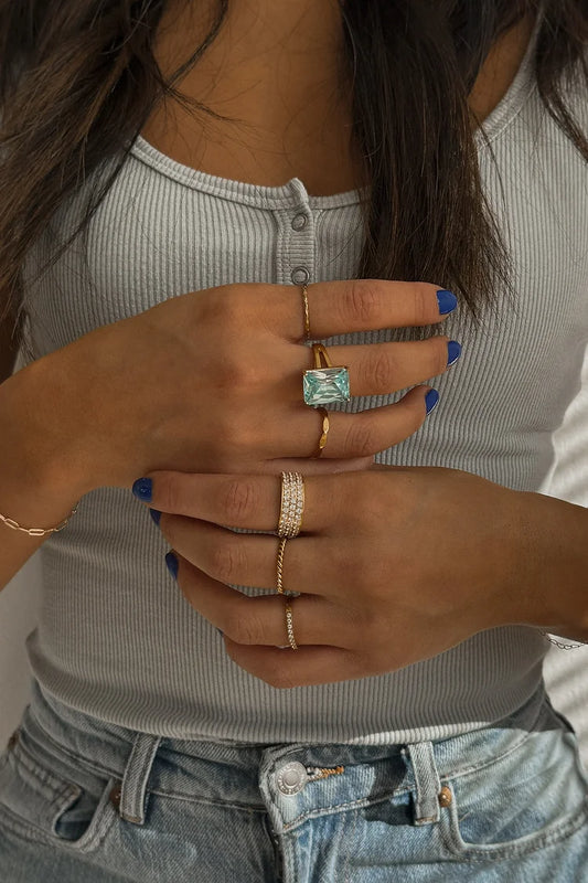 Mother Ocean Elevated Ring