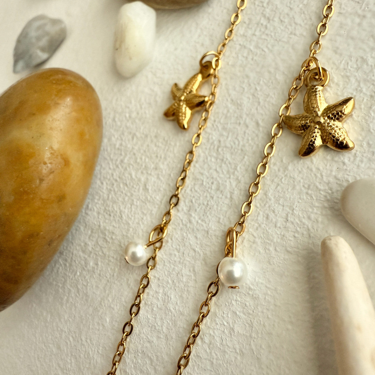 Sechelt Sea Charm Necklace in Gold