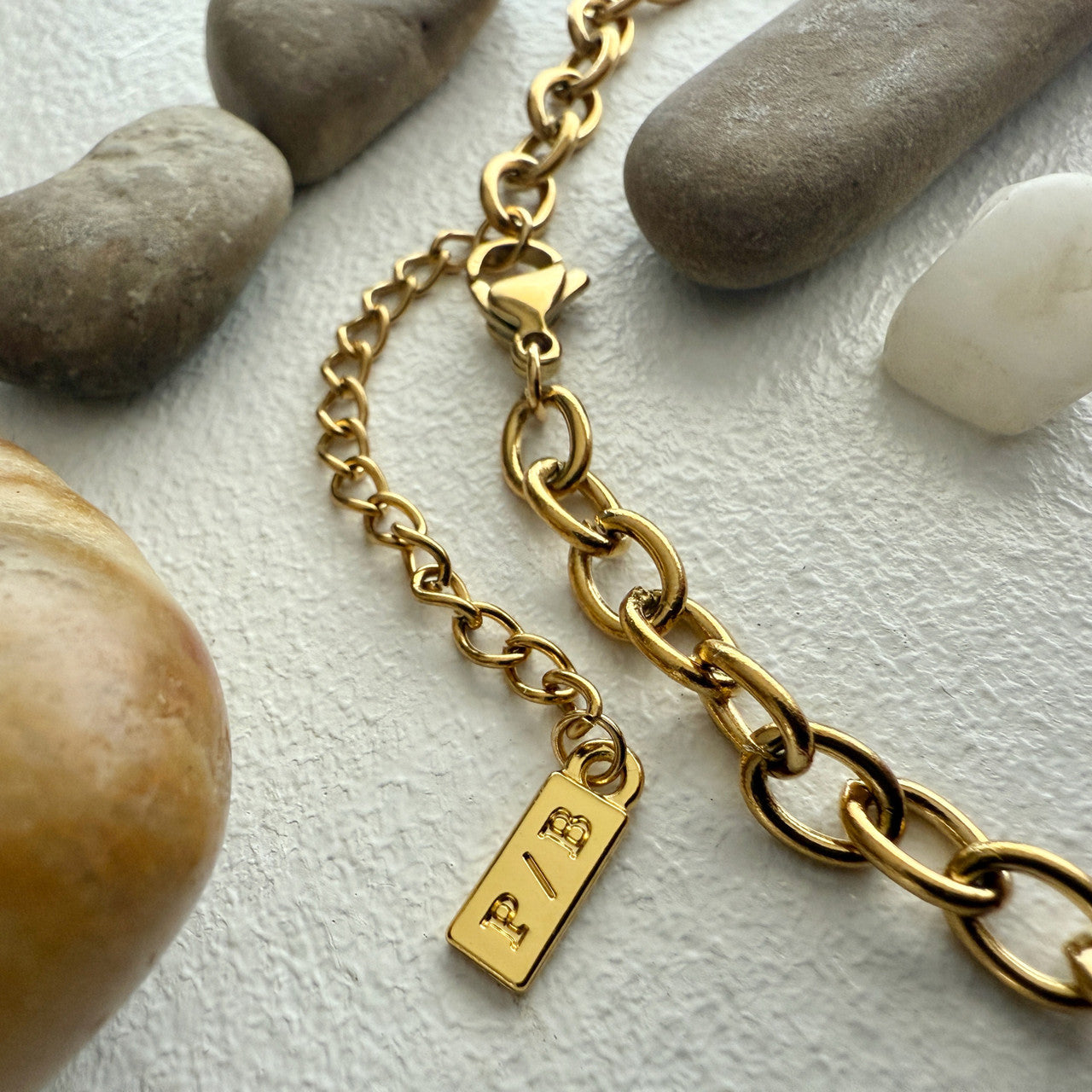 Zooey Charm Necklace in Gold