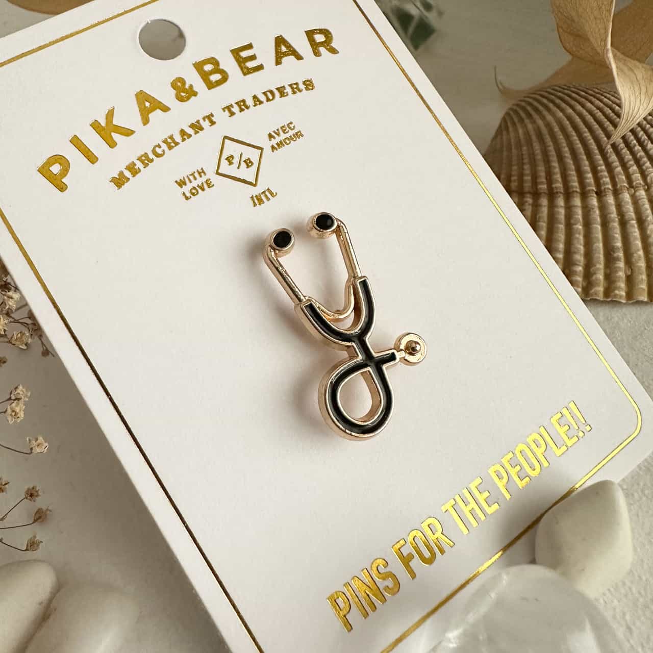 Nightingale Stethoscope Lapel Pin