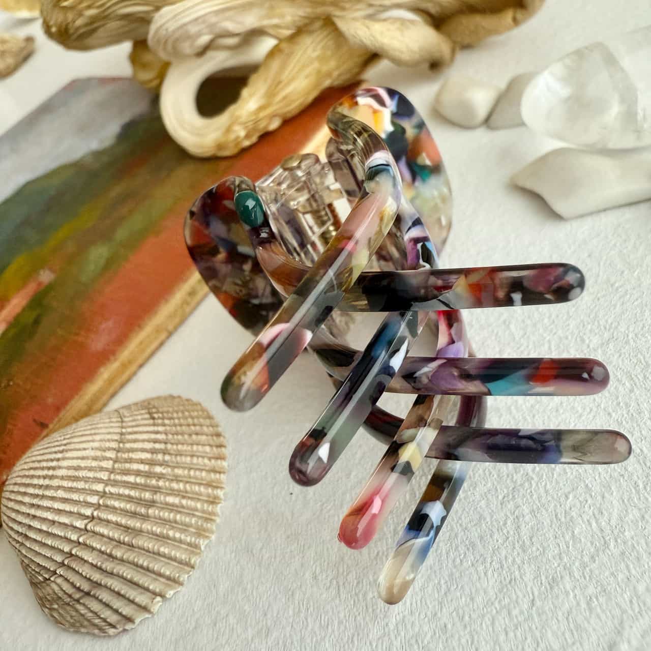 Nobra Mini Hair Claw in Multi-Colour