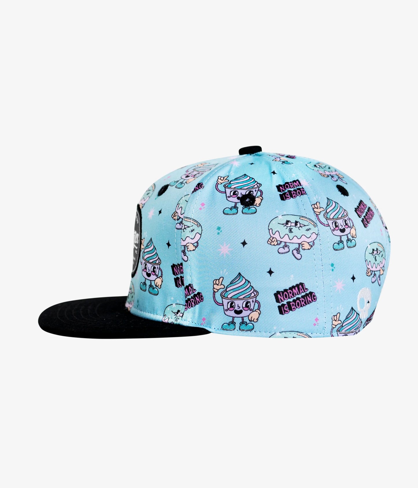 Normal is boring Snapback - Bleached aqua