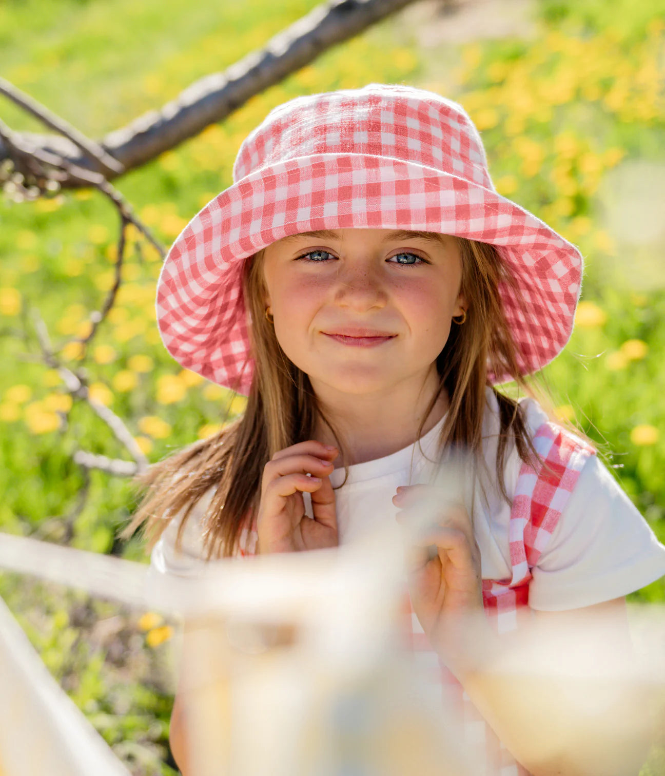 Olivia Bucket Hat - Raspberry Red