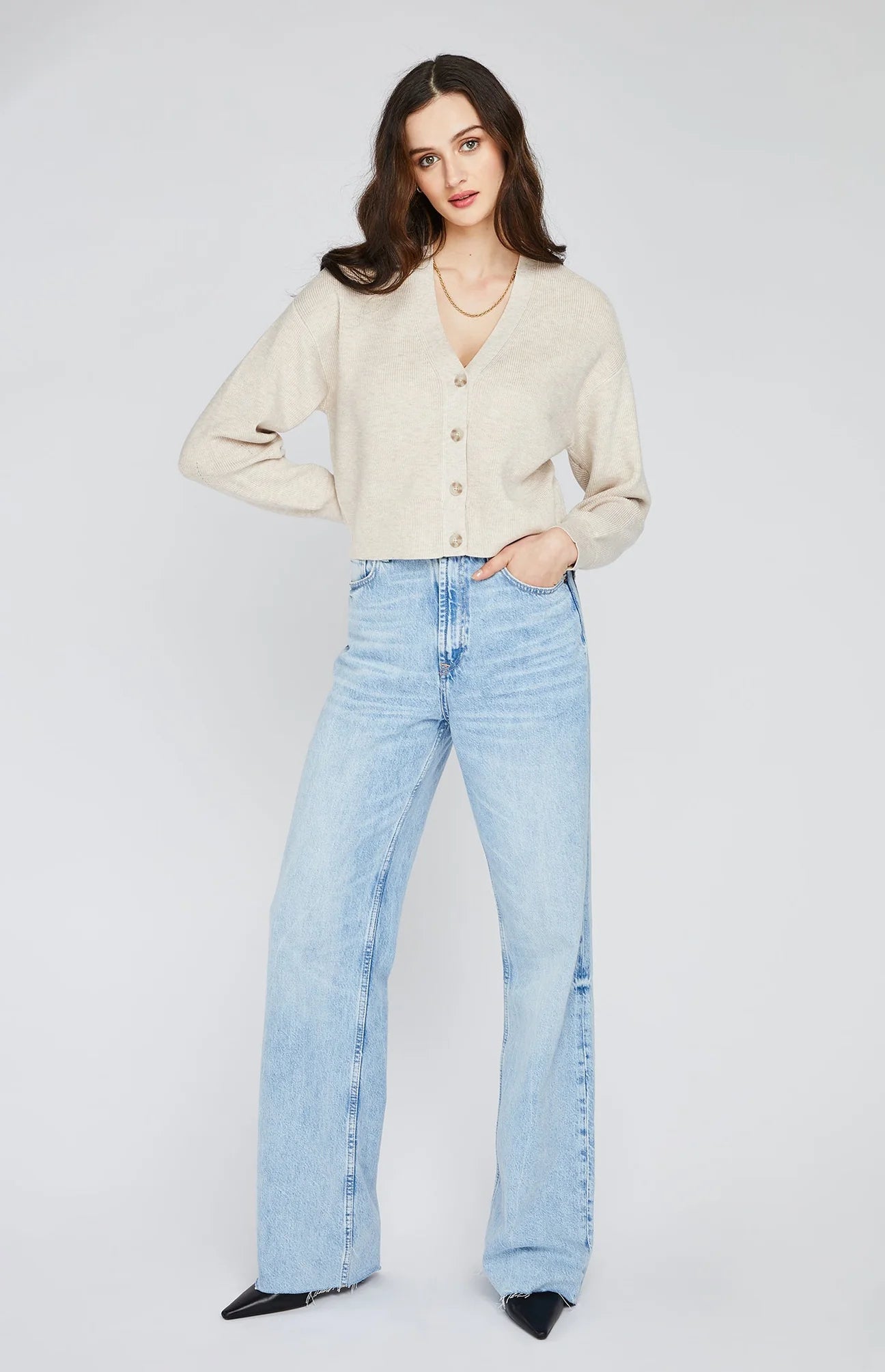 Oatmeal sales heather cardigan