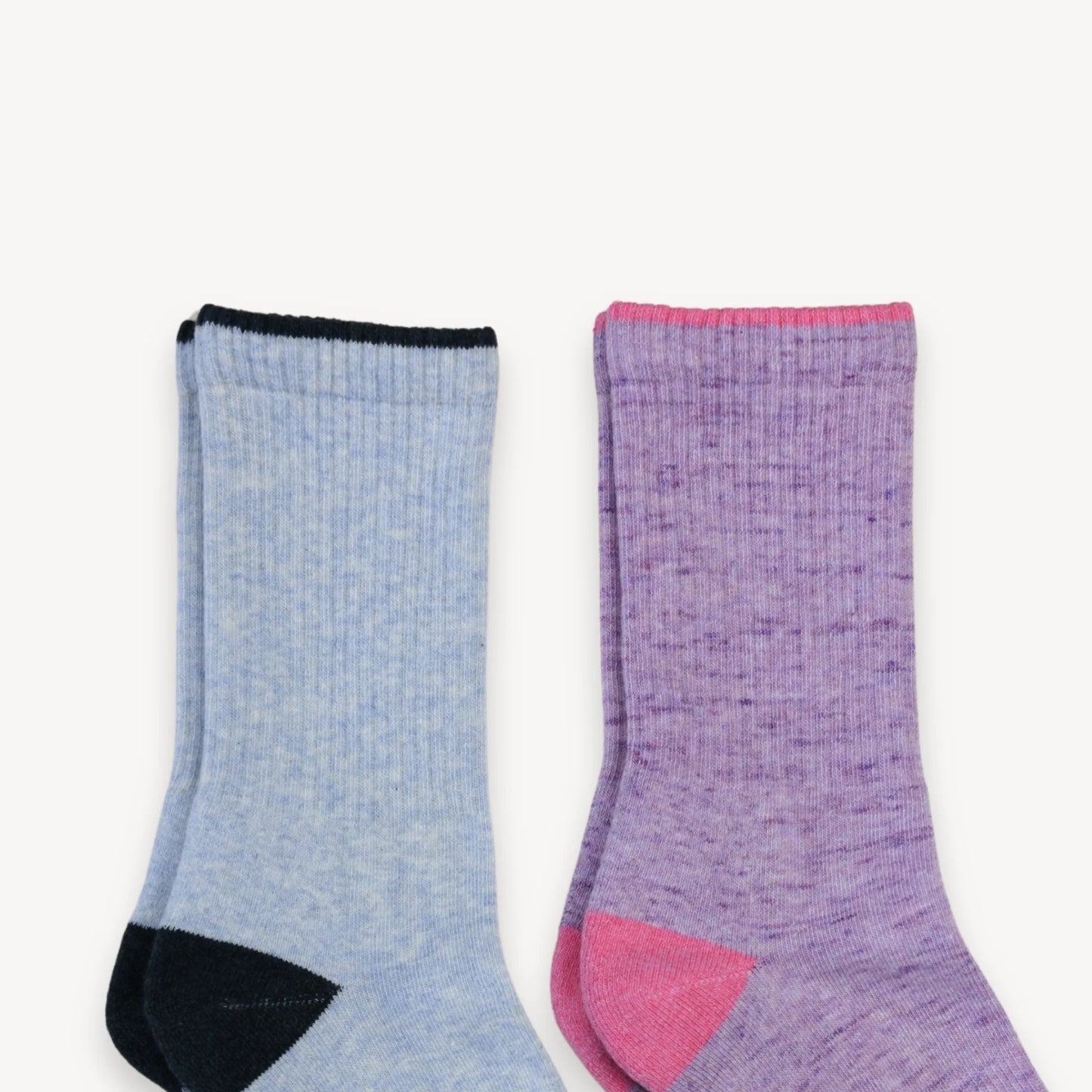 Pack of 2 Heel Toe Socks - Fresa / Plomo