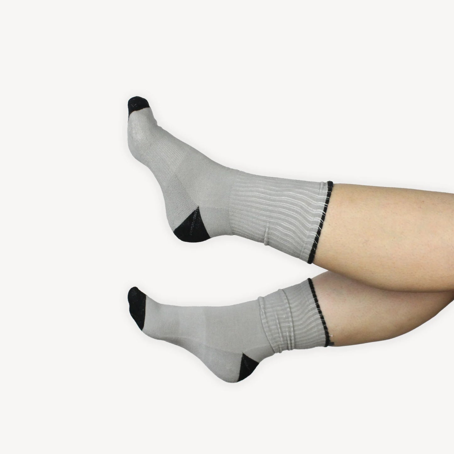 Pack of 2 Heel Toe Socks - Grey Grey
