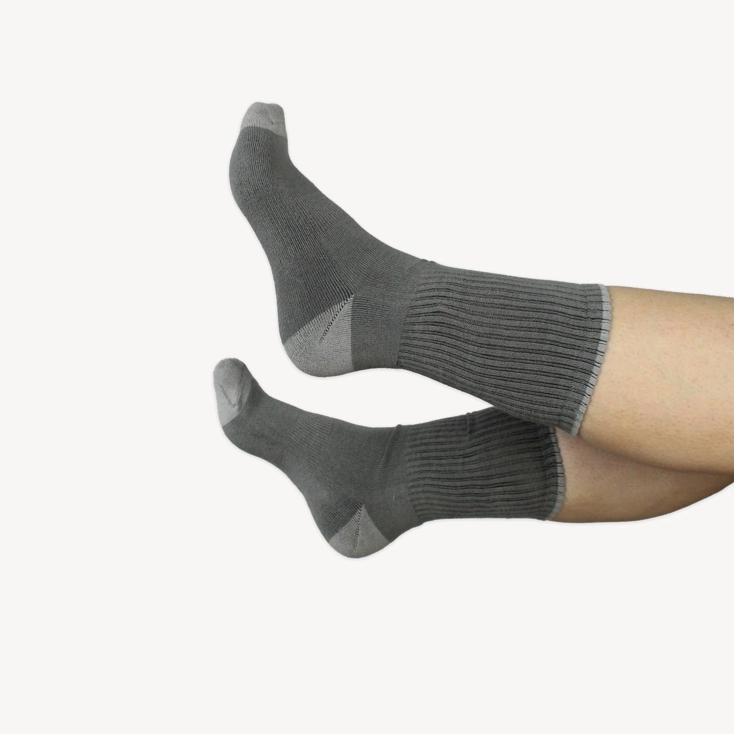 Pack of 2 Heel Toe Socks - Grey Grey
