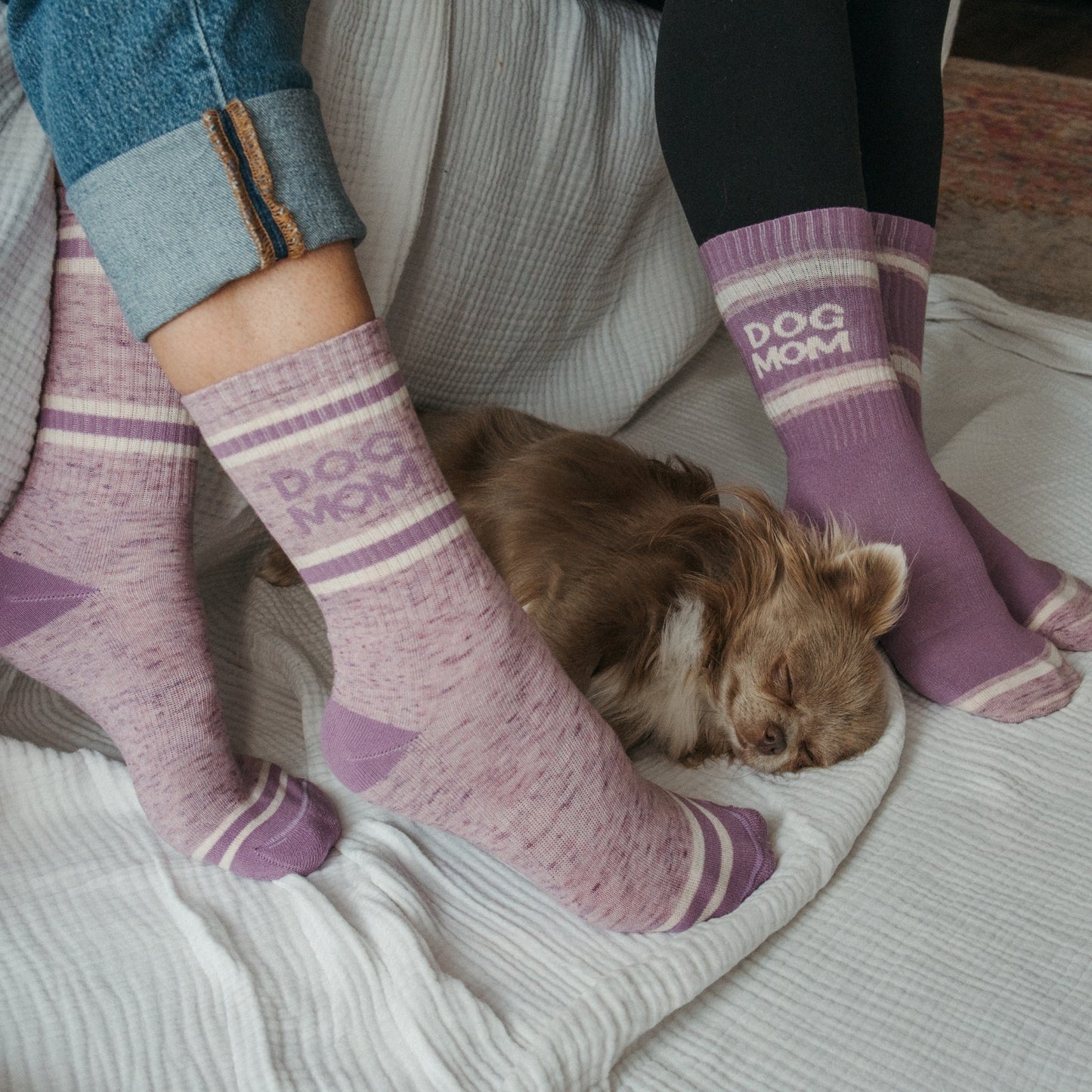 Pack of 2 Pima Cotton Socks - Dog Mom