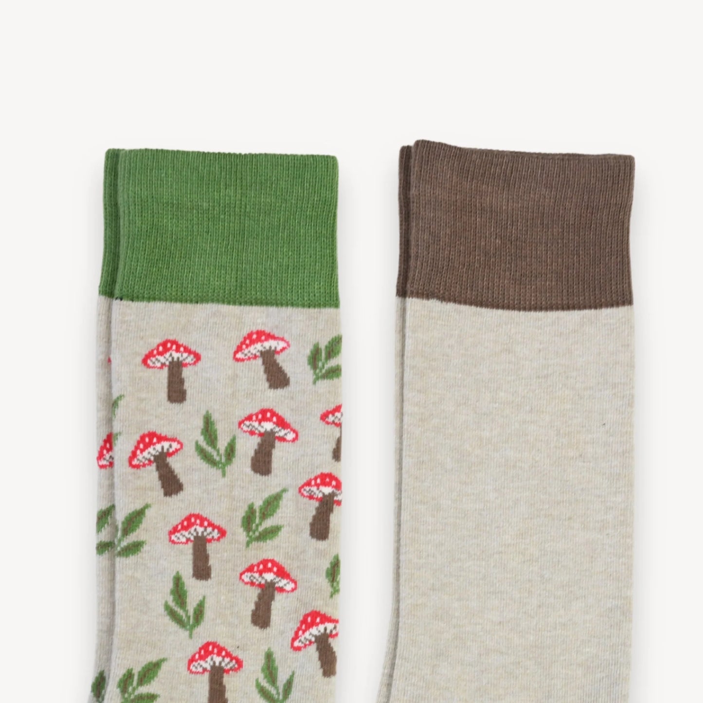 Pack of 2 Pima Cotton Socks - Mushroom Meadow