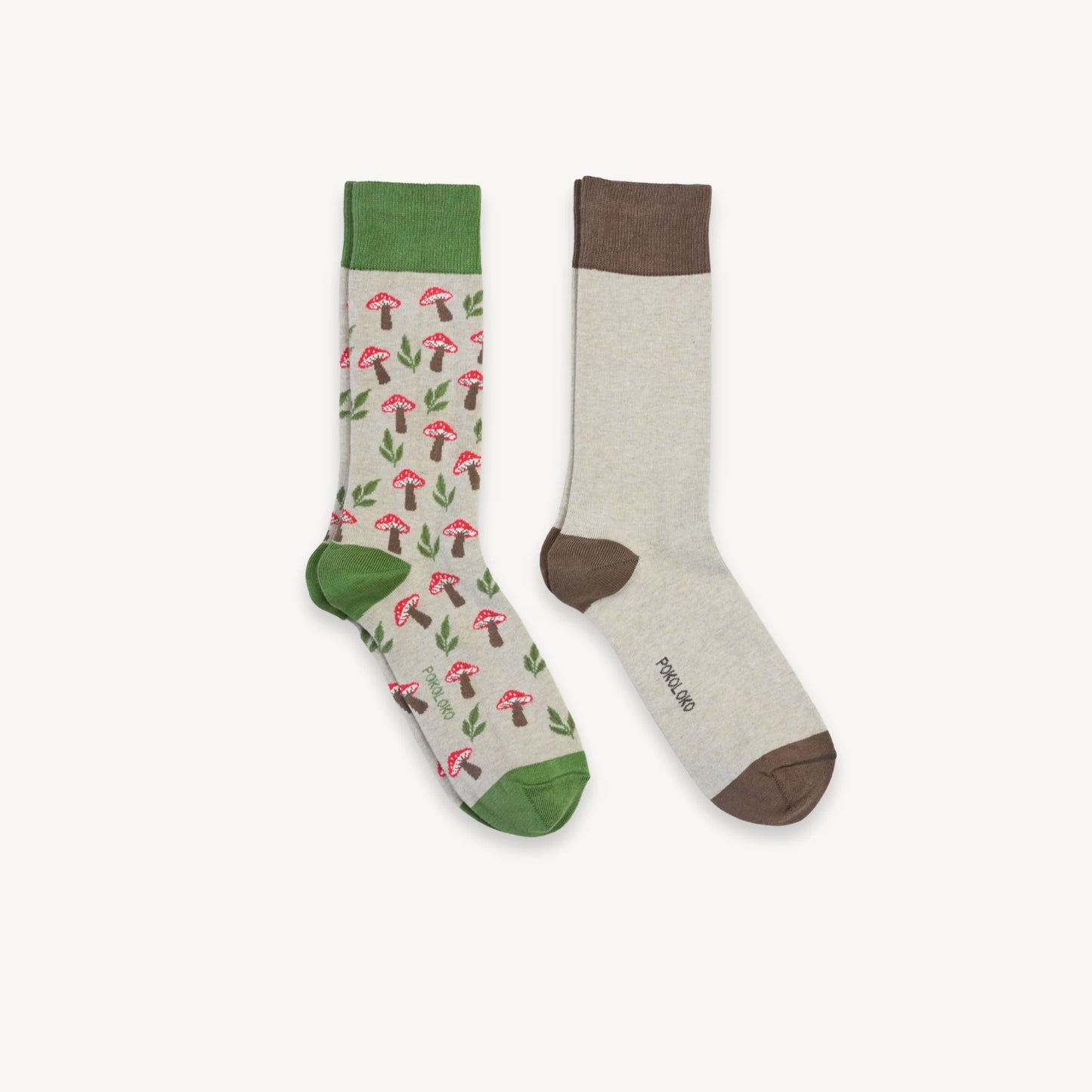 Pack of 2 Pima Cotton Socks - Mushroom Meadow