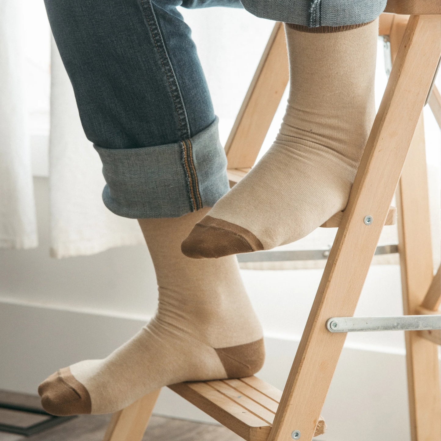 Pack of 2 Pima Cotton Socks - Mushroom Meadow