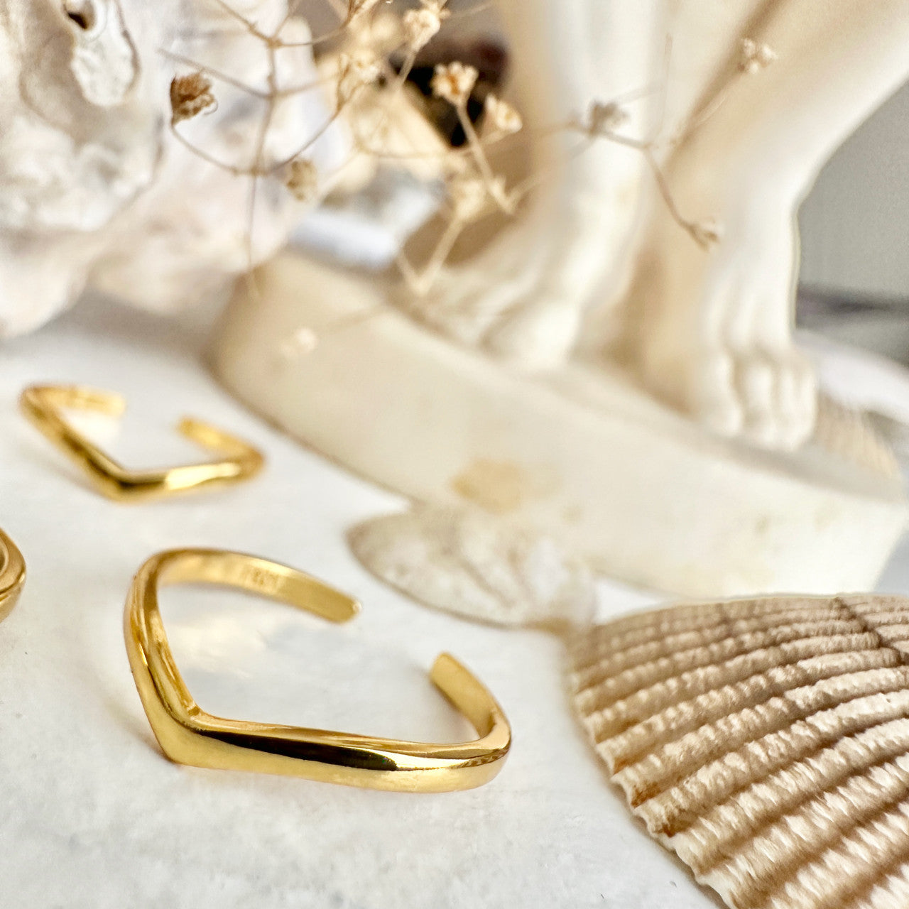 Patton Chevron Toe Ring - Gold