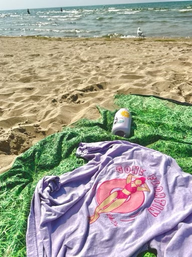 Pink Tube Gone Floatin Tee - Lilac