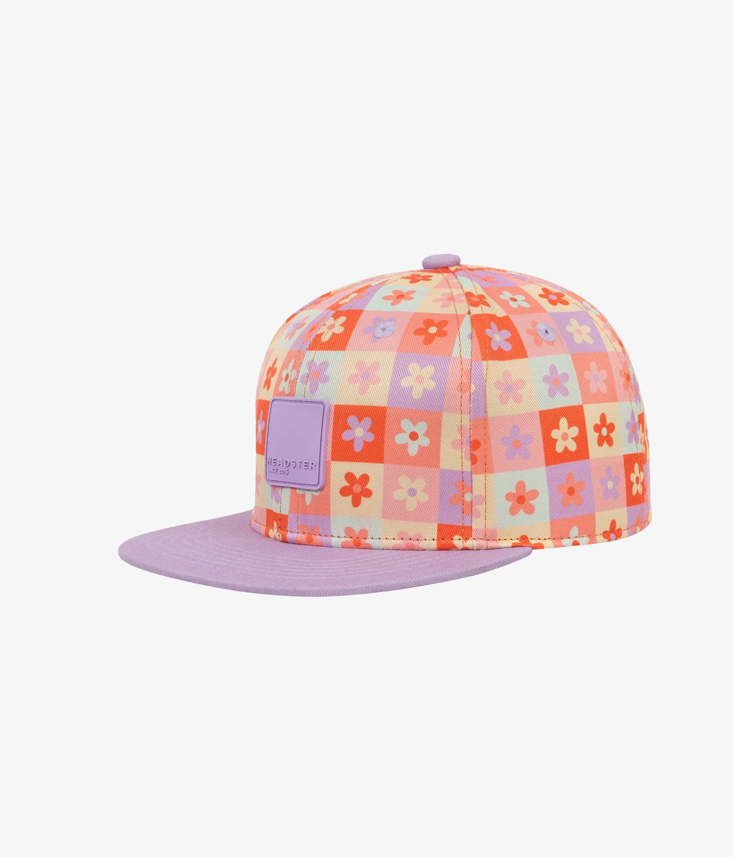 Quilty Flower Snapback - Squash