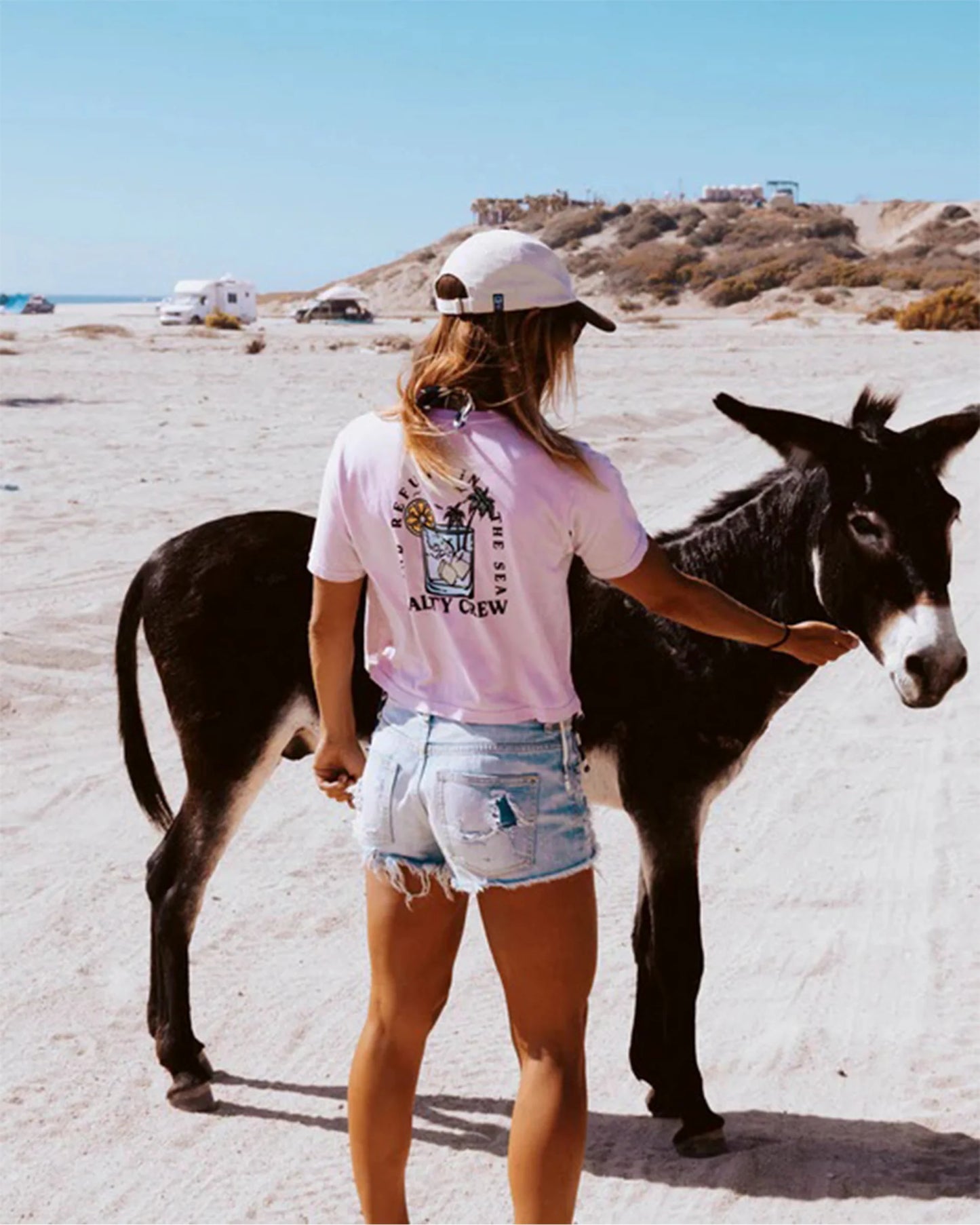 Ocean Spray Crop Tee - Pale Orchid