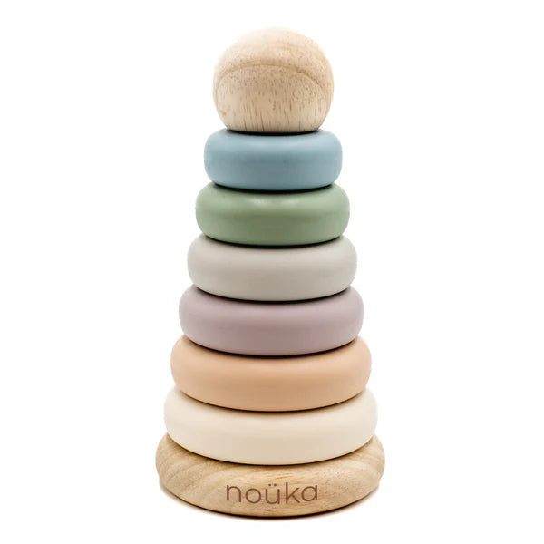 Wood and Silicone Stacker - Sand Tower