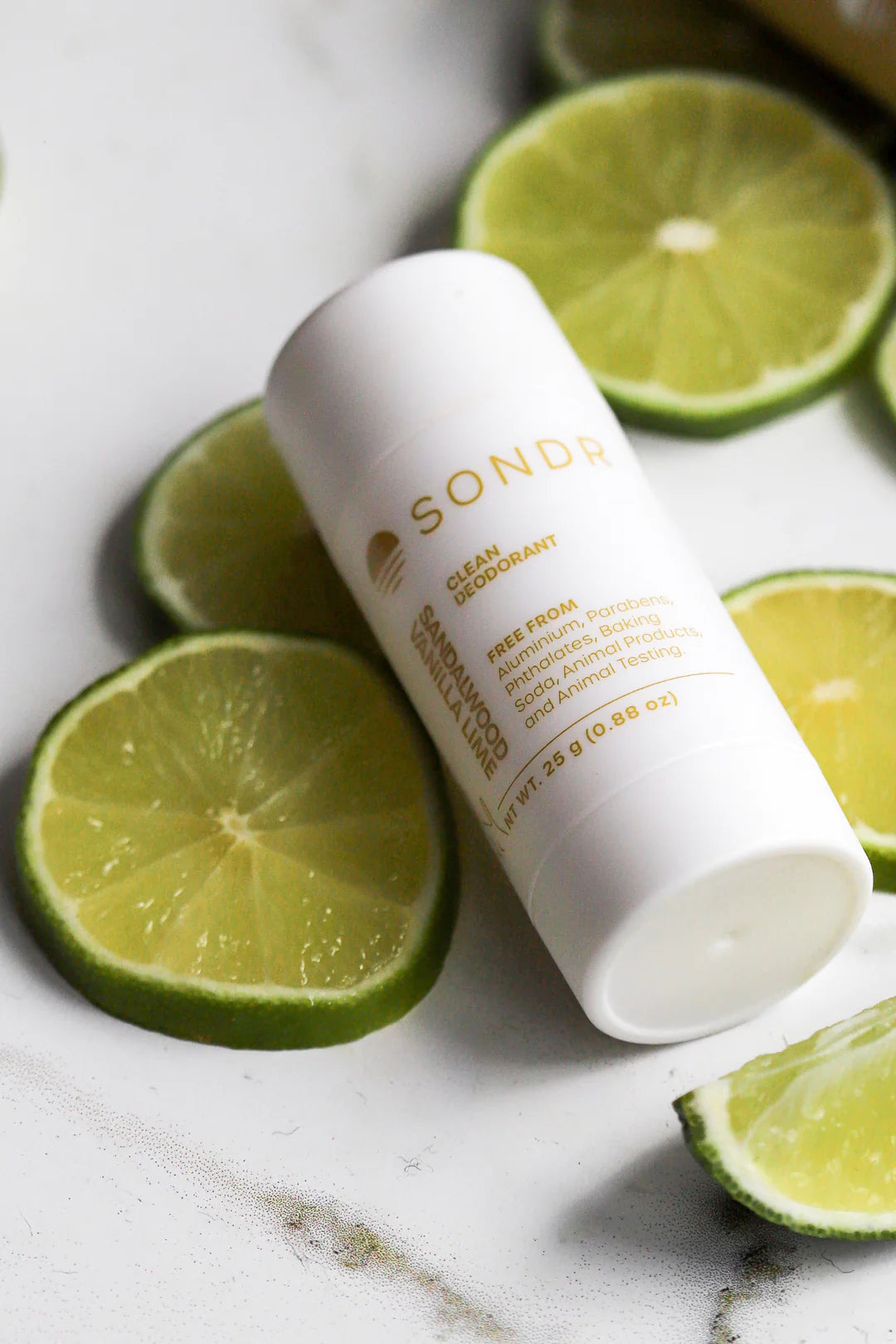 Sandalwood Vanilla Lime All Natural Deodorant - Travel Mini