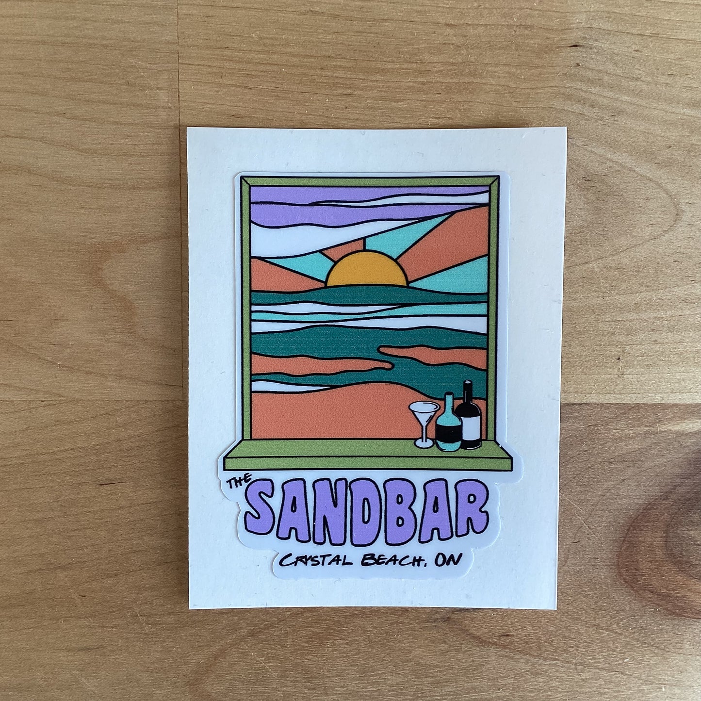 Sandbar Crystal Beach Sticker