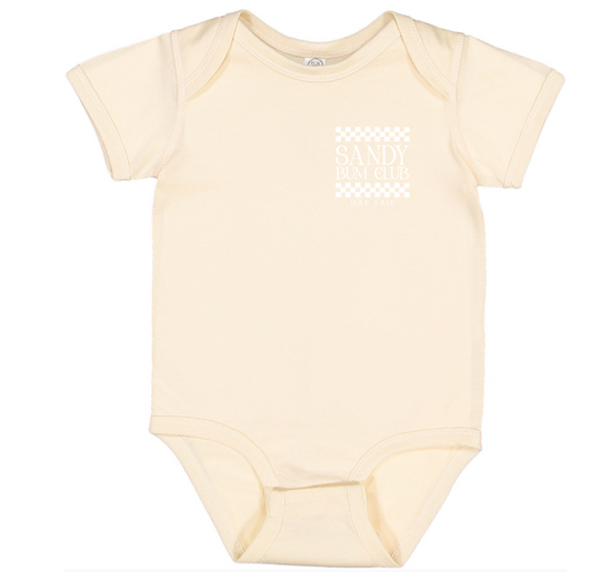 Sandy Bum Club Baby Onesie - Natural