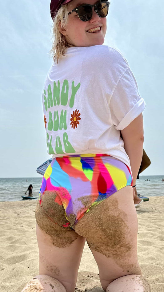 Sandy Bum Club Tee - White