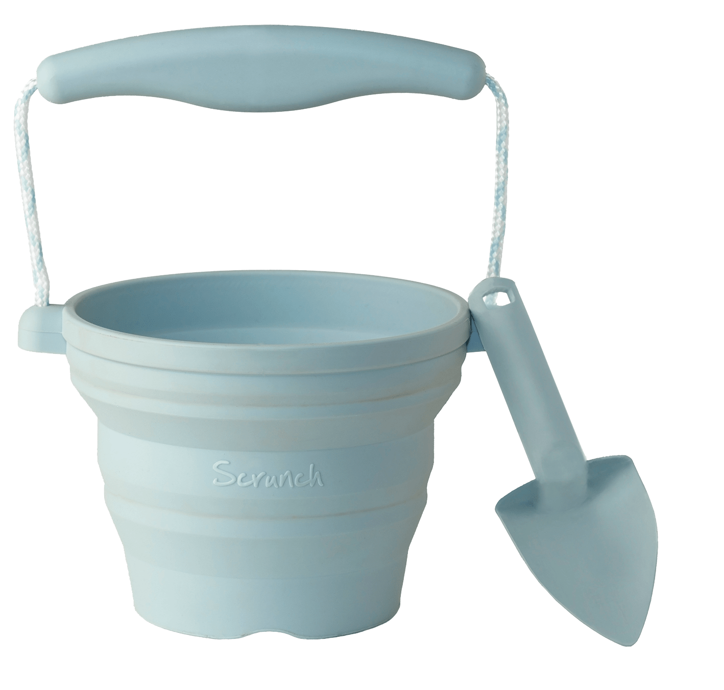 Scrunch Seedling Pot and Trowel Set - Duck Blue