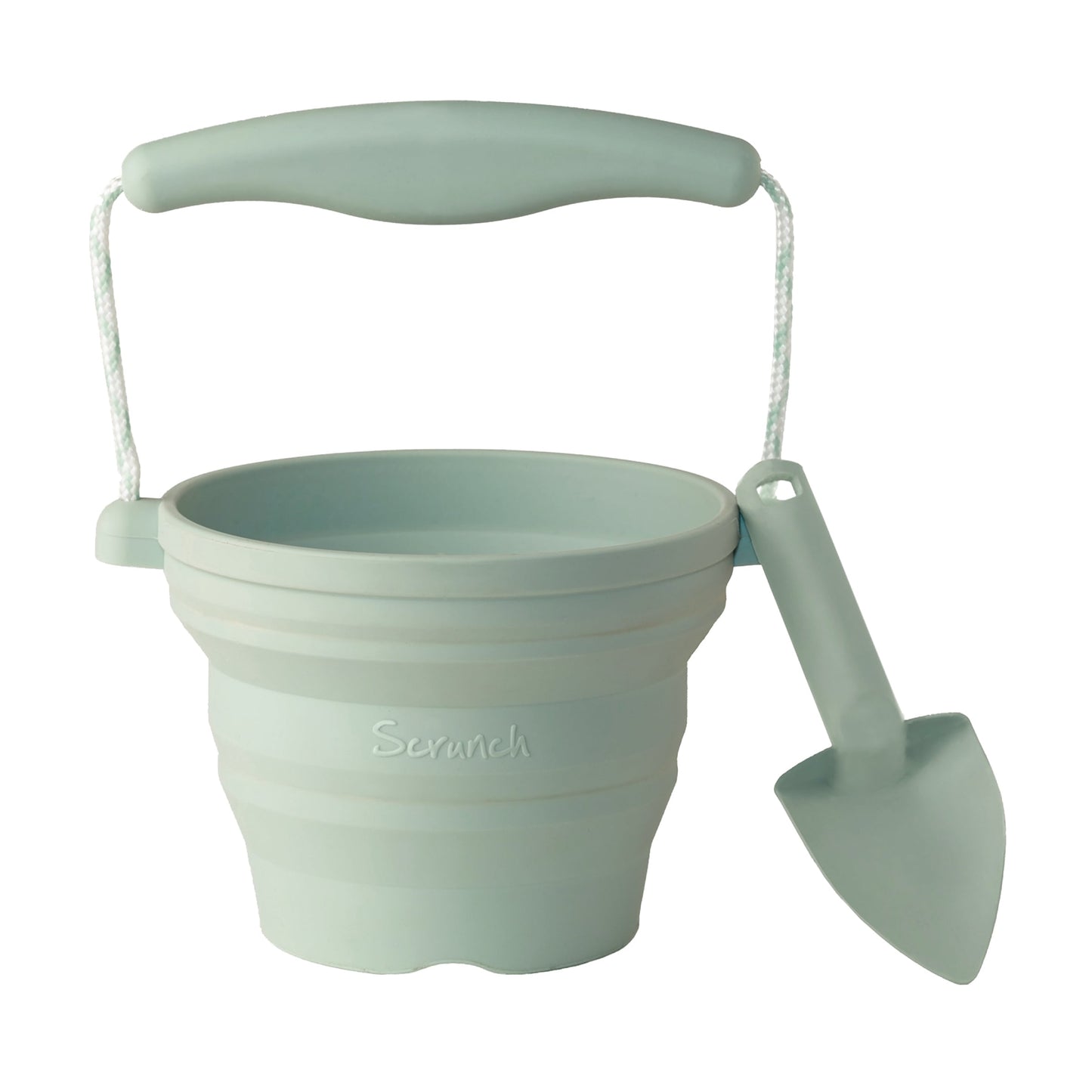 Scrunch Seedling Pot and Trowel Set - Sage