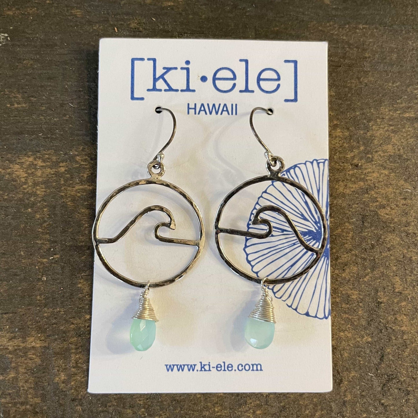 Seafoam Petite Peahi Wave Hoop in Sterling Silver