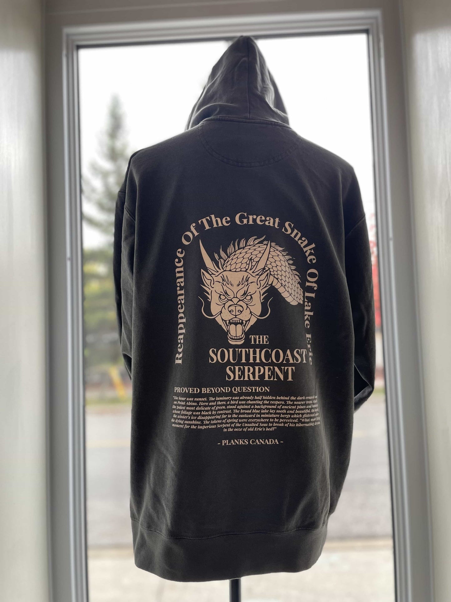 Serpent of the Unsalted Sea Hoodie - Washed Black
