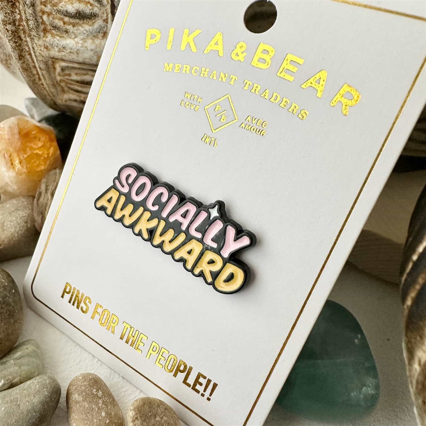Socially Awkward Enamel Pin