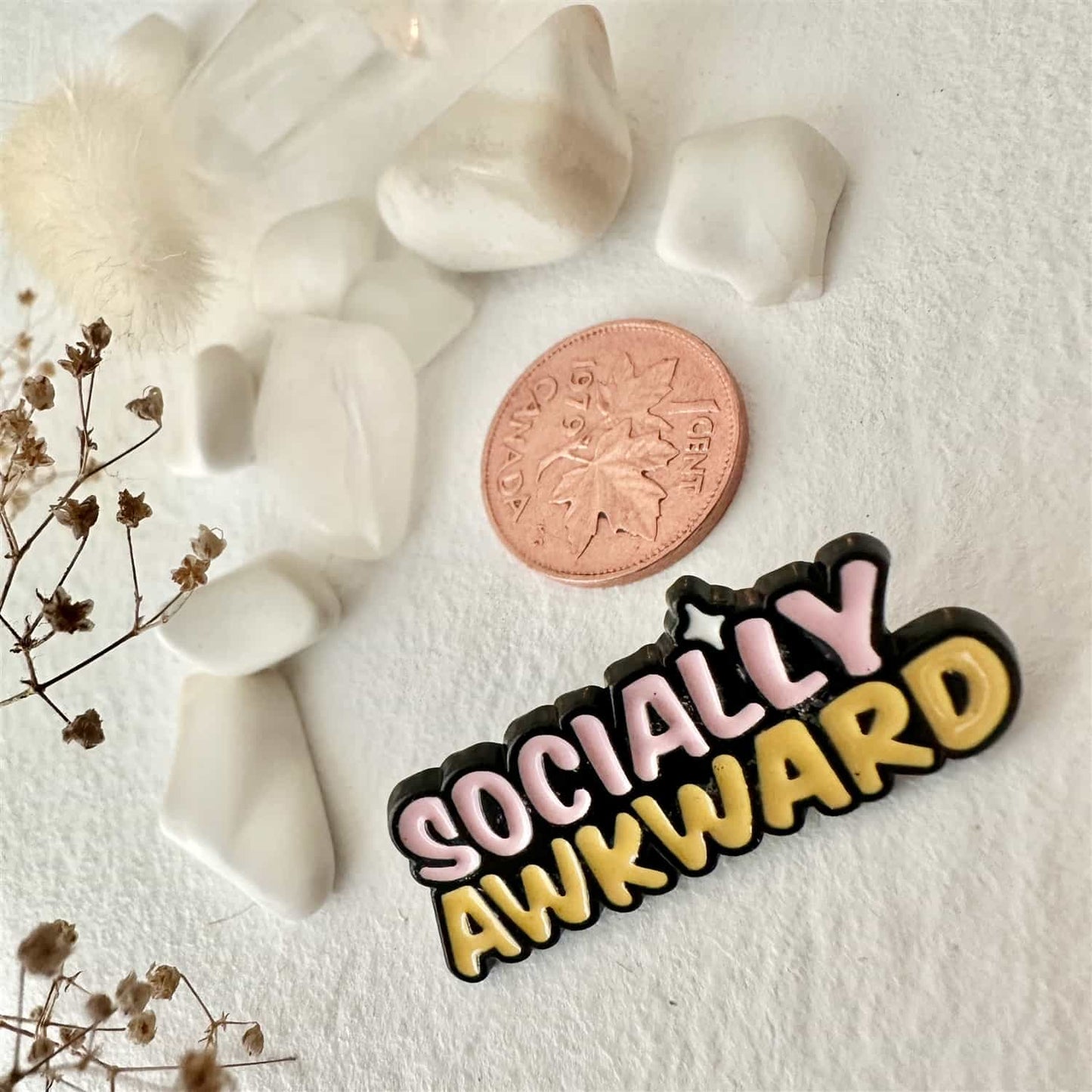 Socially Awkward Enamel Pin