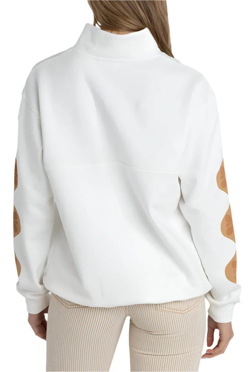 Solitude 1/4 Zip Fleece - Vintage White