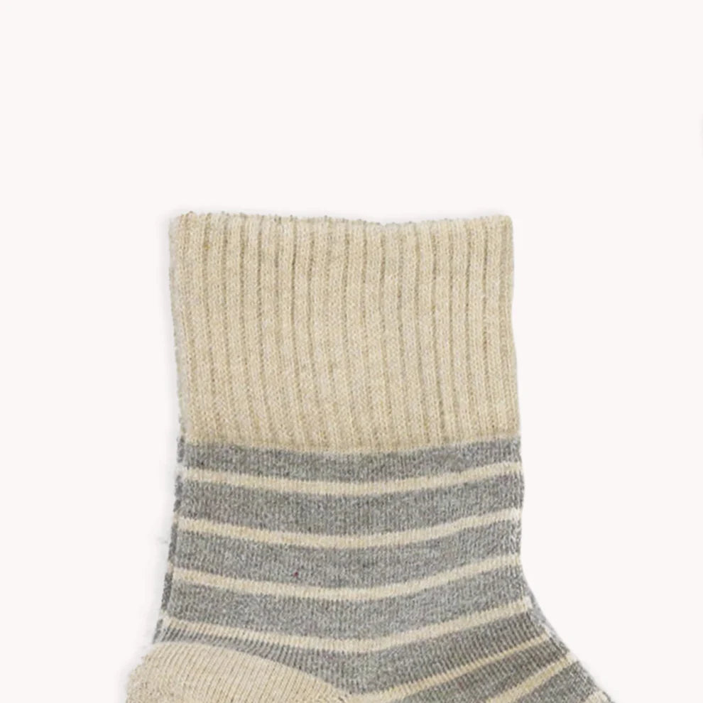 Striped and Solid Pima Cotton Socks - Honey Pima