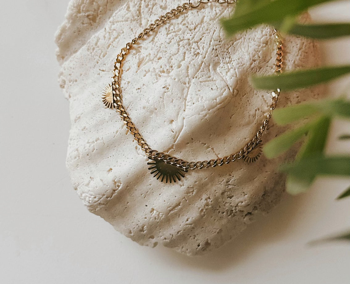 Sunny Days Anklet - Gold