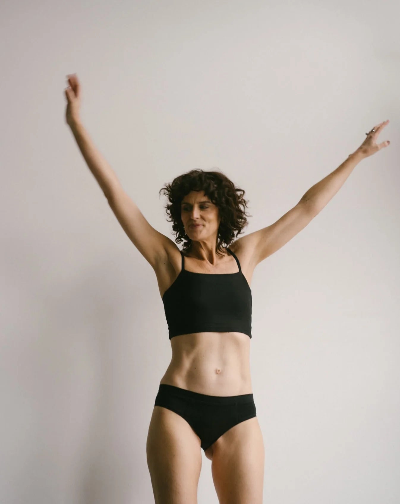 Tata Crop Cami - Black