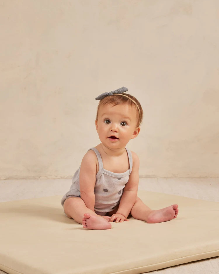 Terry Cinch Romper - Polka Dot