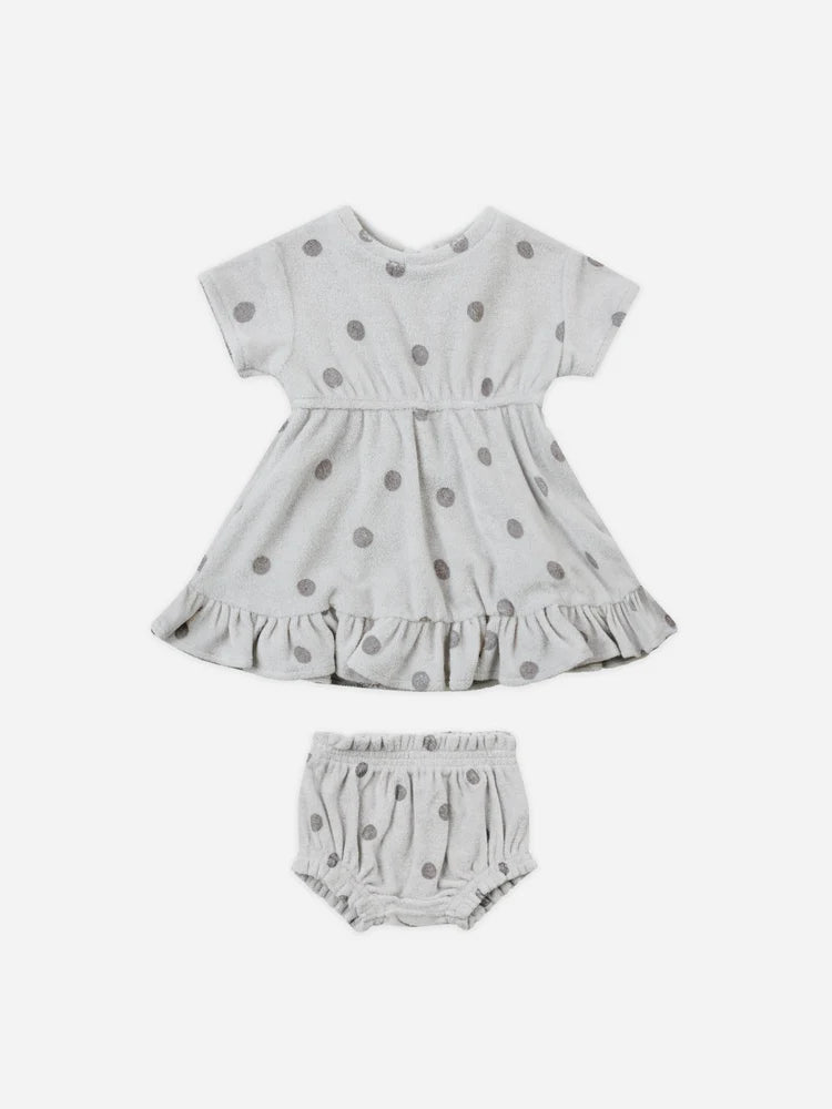 Terry Dress - Polka Dot