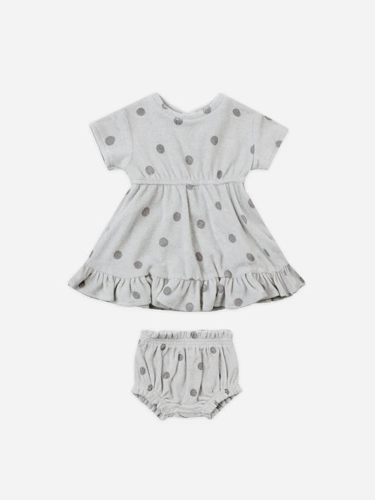 Terry Dress - Polka Dot